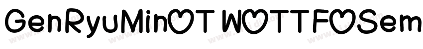 GenRyuMin TW TTF Sem字体转换